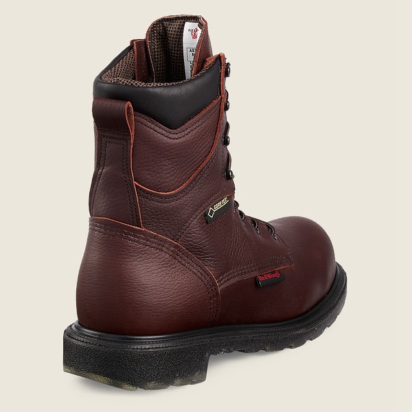 Red Wing Mens Safety Boots - Supersole® 2.0 - 8-inch Insulated Waterproof Csa Toe - Burgundy - NXE12